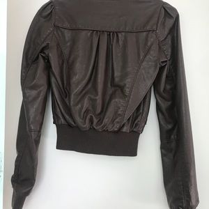 Fake leather jacket